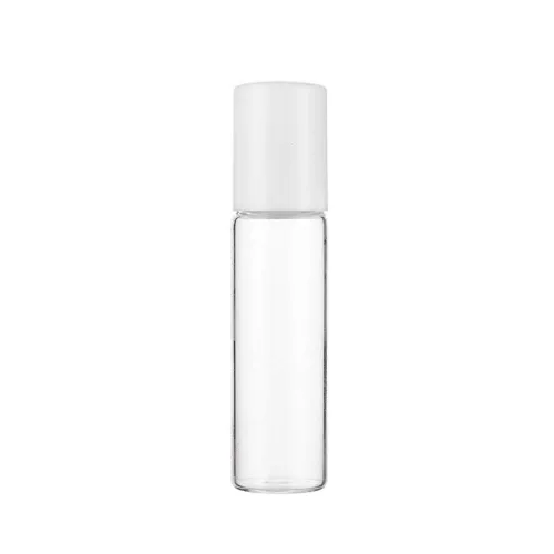 Vista 3 de 12 botellas enrollables de vidrio transparente, botellas vacías recargables de aceite esencial, botellas enrollables, contenedor de almacenamiento