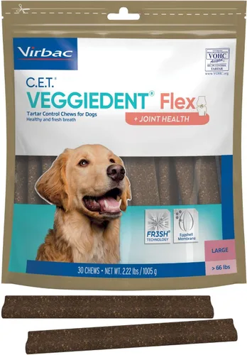 Vista 7 de Virbac C.E.T. VEGGIEDENT Flex - Masticables de Control de Sarro para Perros - Extra Pequeño