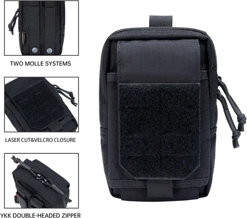 Vista 4 de EXCELLENT ELITE SPANKER Tactical EDC Pouch Molle Utility Pouches Phone Holster Pouch Waist Bag Tool Pouch for Molle Accesssories