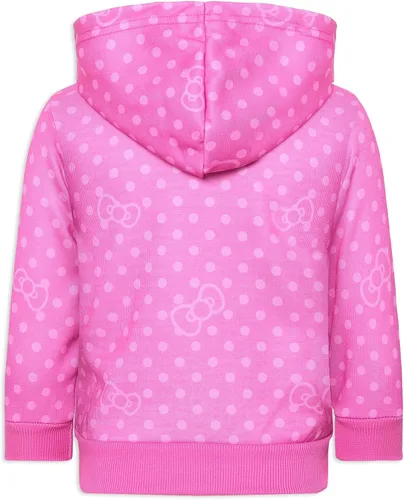 Vista 6 de Hello Kitty Sudadera con capucha y cremallera para niñas, para bebés, niños pequeños y niños pequeños
