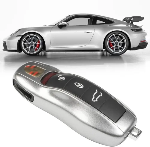 Vista 19 de Jaronx Funda compatible con llavero Porsche para Cayenne Panamera Macan 911