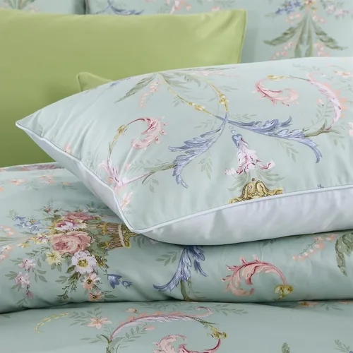 Vista 8 de ABREEZE Juego de funda de edredón tamaño individual con cierre de botón, 100% algodón egipcio, juego de ropa de cama floral de granja, color rosa, 3