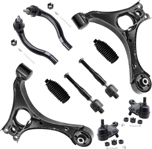 Vista 10 de Detroit Axle - Kit de suspensión delantera de 10 piezas para Chevrolet Trailblazer GMC Envoy 2004-2007 2005 2006 Soportes de brazo de control