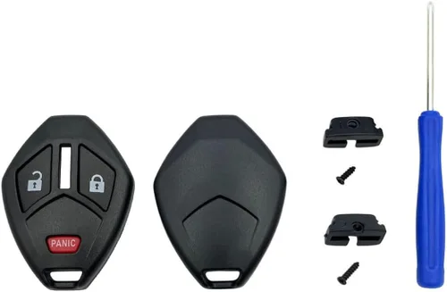 Vista 3 de Funda de repuesto para mando a distancia sin llave para Mitsubishi Eclipse Endeavor Galant Lancer Outlander (3 botones paquete 1)