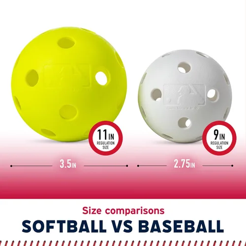 Vista 3 de Franklin Sports MLB Kids Baseball Bat and Ball Set - Lightweight 30" Youth Plastic Bat - Multiple Colors Blanco