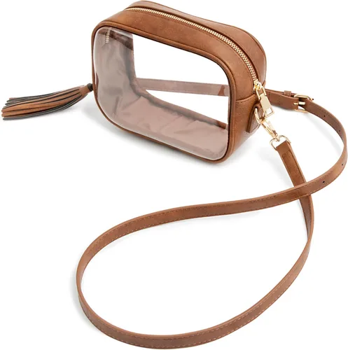 Vista 21 de Yarnic Bolsa Transparente Aprobada para Estadios, Bolso Cruzado Transparente de PVC Bolsa Cruzada Pequeña Transparente con Correa de Hombro Ajustable
