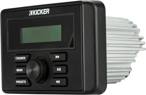 Vista 7 de Kicker 46KMC3 Centro multimedia estilo medidor resistente a la intemperie con Bluetooth