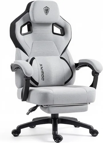 Vista 16 de Dowinx Big and Tall Gaming Chair with Footrest, Black