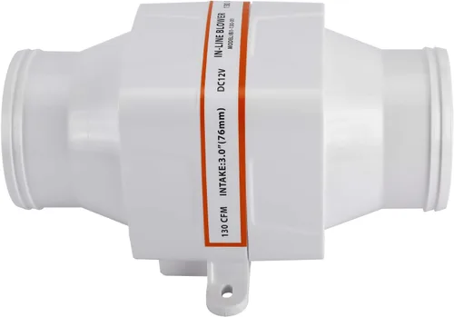Vista 9 de Yaegoo Marine Boat - Soplador de aire de sentina en línea de 3" DC 12V 130 CFM