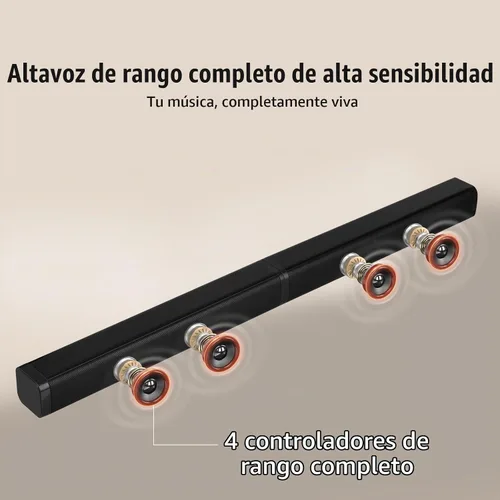 Vista 4 de Elimavi Barra de sonido de 2.1 canales con subwoofer de 5.5 pulgadas