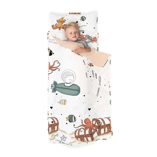 Vista 11 de JumpOff Jo - Colchoneta para siesta para niños, saco de dormir para niños con almohada extraíble y manta ultra suave para preescolar, guardería