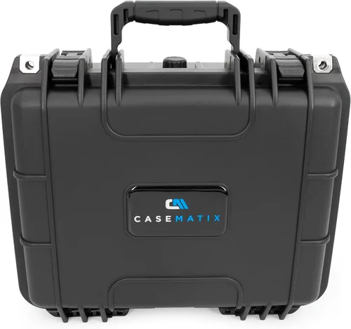 Vista 9 de CASEMATIX Two Gun Hard Case for 2 Handguns - TSA Approved Waterproof & Shockproof 2 Pistol Hard Case, Double Handgun Case with Accessory Storage for
