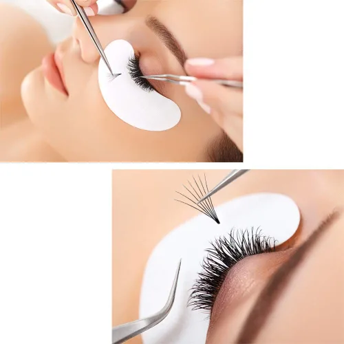 Vista 73 de QUEWEL Extensiones de Pestañas Prehechas en Ventilador, Extensiones de Pestañas Prehechas 3D de 0.07mm de Grosor, Rizado C, 8mm de Volumen