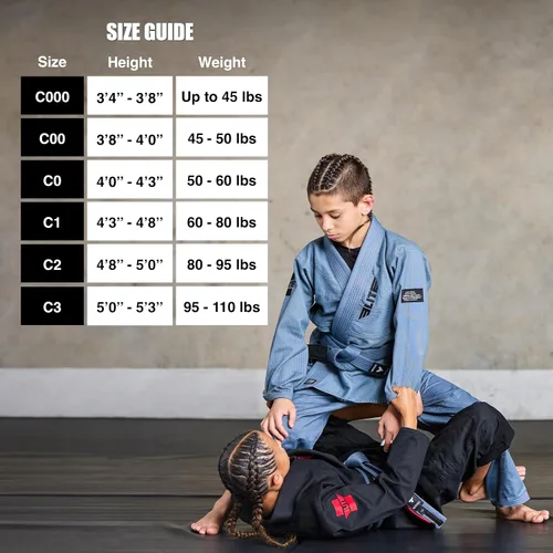 Vista 4 de Elite Sports Kids BJJ GI - Kimono brasileño Jiujitsu Gi con tela preencogida y cinturón, para niños y jóvenes, aprobado por la IBJJF