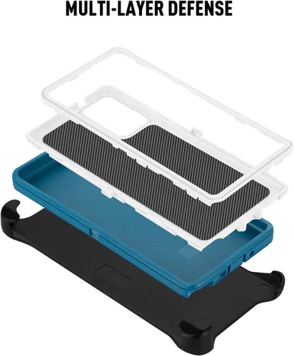 Vista 6 de Funda para Galaxy S20 FE, protección contra caídas, cuerpo completo, resistente, a prueba de golpes, caídas y polvo, funda protectora duradera de 3