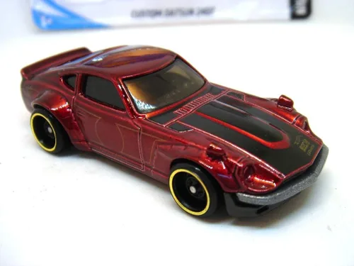 Vista 4 de Hot Wheels 2018 50 aniversario Nightburnerz Custom Datsun 240Z 140/365, granate
