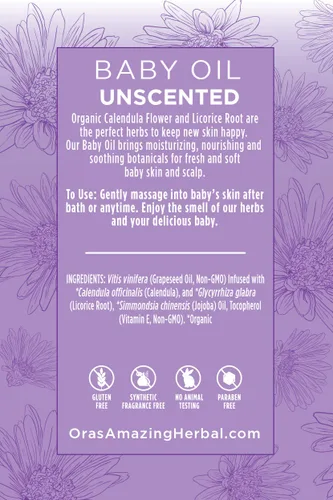 Vista 7 de Recién nacido ungüento & Baby Oil Set, Baby Acné Eczema Pañal Rash Cradle Cap Tratamiento natural, Aceite de ricino de regaliz de caléndula