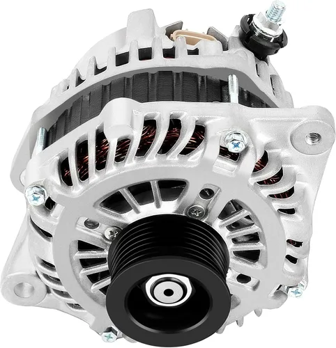Vista 32 de SCITOO Nuevo alternador apto para Nissan para Pickup D21 2.4L 1995 1996 1997 2.4-12V 60 Amp CW 1-Groove Polea, reemplazo OE 23100-0S300