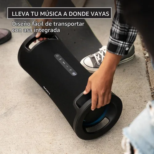 Vista 4 de Sony ULT Field 7 - Altavoz inalámbrico Bluetooth para fiestas, IP67 impermeable, graves potentes, batería de 30 horas, karaoke, mango cómodo y luces