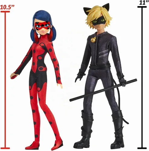 Vista 3 de Muñecas Miraculous Ladybug & Cat Noir Temporada 6, 2 unidades de Playmates Toys
