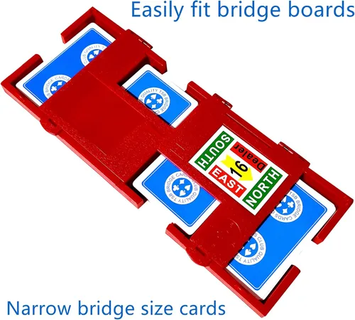 Vista 9 de TSB Paquete de 12 cartas de puente de impresión estándar, 6 colores, fácil almacenamiento