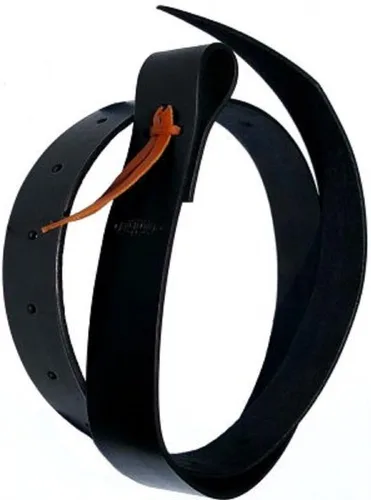 Vista 2 de Negro Latigo 6 Pie Cuero Silla Cinch Tie Strap