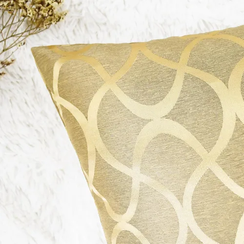 Vista 7 de CaliTime Juego de 2 fundas de almohada modernas, brillantes y opacos, con forma de onda, geométricas abstractas, para sofá, cama, sofá, decoración