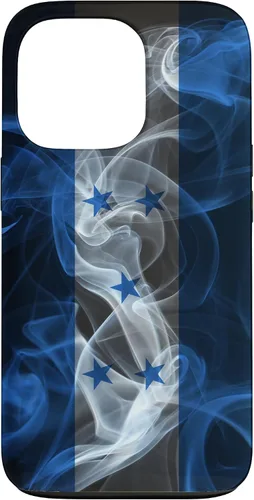 Vista 10 de iPhone 16 Smoky Honduras Flag - Funda de orgullo hondureño estilo humo