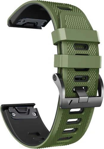 Vista 2 de NotoCity for Fenix 6 Band 22mm Width Soft Silicone Watch Bands for Fenix 7/5/5 Plus/ 6 Solor/6 Pro/Forerunner 935/Forerunner 945/Approach S60/Quatix