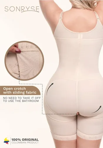 Vista 2 de Sonryse Fajas Colombianas Postparto Tummy Tuck Post Surgery Compression Bodysuit Garment for Women