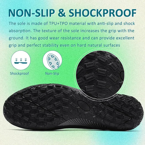Vista 4 de Soccer Cleats Mens Women Outdoor Soccer Shoes for Big Boy AGFG