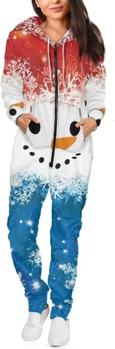 Vista 3 de AFPANQZ Enterizo unisex ajustado con capucha para el hogar, pijama con bolsillo frontal con capucha, talla S-4XL
