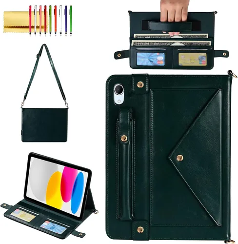 Vista 78 de Funda tipo bolso para iPad mini de 5ª/4ª/3ª/2ª/1ª generación de 7.9 pulgadas, Techcircle funda ligera tipo folio con soporte bandolera con billetera