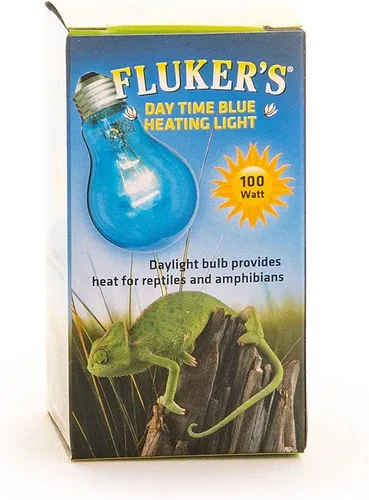 Vista 2 de Fluker's Bombilla azul incandescente para reptiles y anfibios, 100 vatios