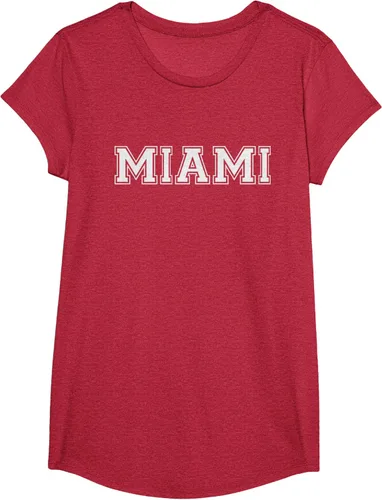 Vista 44 de Camiseta de regalo deportiva estilo universitario Miami Florida, Negro, S