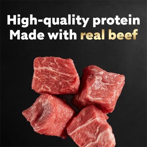 Vista 4 de Cesar Mini-Pouch - Alimento húmedo para perros, sabor a carne Angus, 1.76 onzas, 20 unidades Real beef, protein-packed, no fillers or artificial