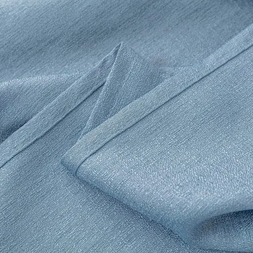 Vista 7 de Yancorp Cortinas azules de 84 pulgadas de largo para sala de estar, 2 paneles de lino con textura, juego de cortinas semitransparentes filtrantes