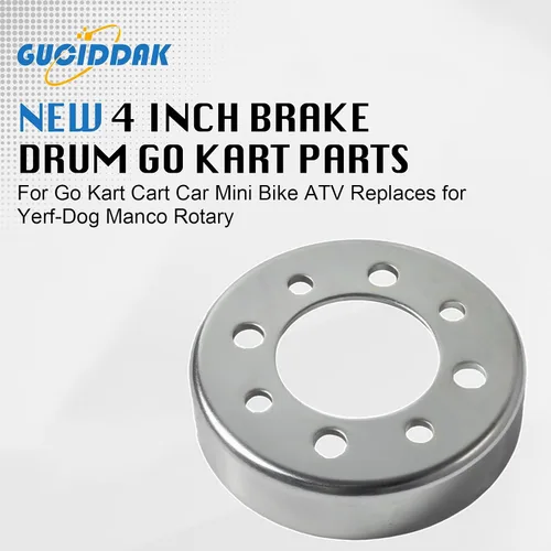 Vista 3 de Nuevo tambor de freno de 4 pulgadas Go Kart piezas para Go Kart Cart Car Mini Bike ATV reemplaza para Yerf-Dog Manco Rotary