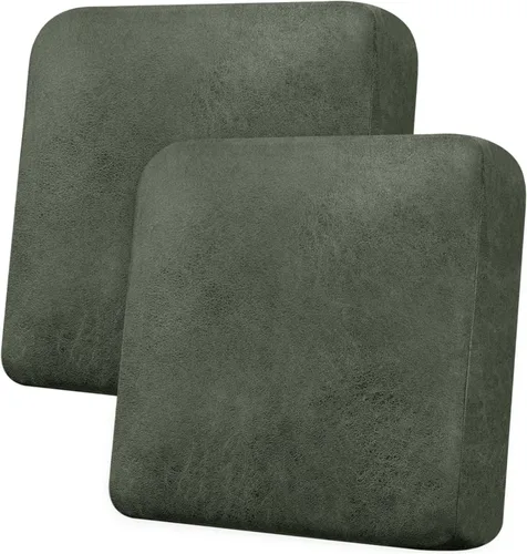 Vista 10 de Funda de cojín para sofá con aspecto de cuero, 1 unidad, elástica, para sala de estar, funda de cojín individual para sofá, protector de asiento