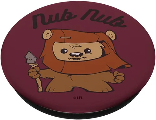 Vista 2 de Star Wars Ewok Nub Nub Cartoon PopSockets PopGrip: agarre intercambiable para teléfonos y tabletas