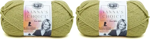 Vista 49 de Lion Brand Yarn (1 madeja) Hilo Vanna's Choice, mármol gris
