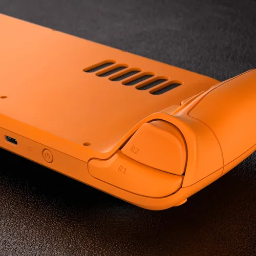 Vista 7 de eXtremeRate Carcasa trasera de placa frontal personalizada naranja para Steam Deck LCD, funda de repuesto de consola portátil, carcasa de juego