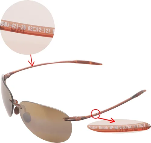 Vista 6 de Walleva lentes de repuesto para gafas de sol Maui Jim Sugar Beach Múltiples opciones disponibles