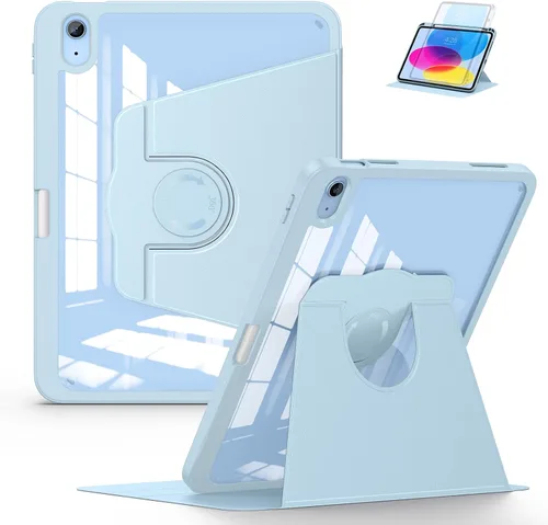 Vista 16 de Soke Funda giratoria para iPad (A16) de 11ª generación 2025, iPad de 10ª Lila Púrpura