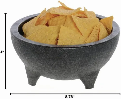 Vista 4 de HUBERT Plato Molcajete Negro 56 oz Polipropileno 8.75" Diámetro x 4" Alto