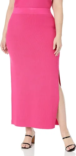 Vista 5 de The Drop Falda tipo suéter acanalado Tyler para mujer