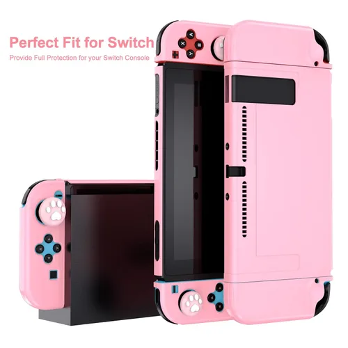 Vista 8 de Younik Switch Accessories Bundle, 17 in 1 Pink Switch Accessories Kit for Girls Include Switch Carrying Case, Adjustable Stand, Protective Case for