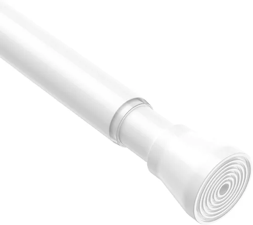 Vista 15 de Pack de 2 cortineros con resorte de tensión de 8 a 12.5 pulgadas, cortineros mini DIY sin necesidad de perforación para ventanas delgadas, armarios