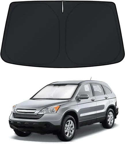 Vista 276 de KUST - Parasol plegable para parabrisas para BMW X1 E84, accesorios 2011 2012 2013 2014 2015, protector de visera de sol ajustable que bloquea