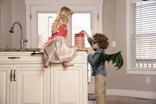 Vista 5 de little adventures - máscara y peluca de dragón, reversible, para niños y niñas, Unitalla, Verde